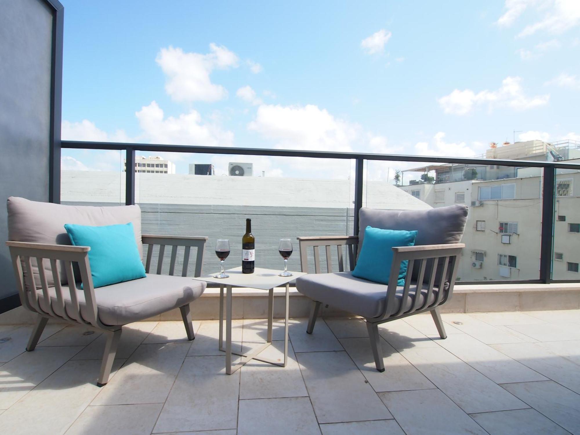 The Roof - By Sea Land Suites Tel Aviv Rom bilde